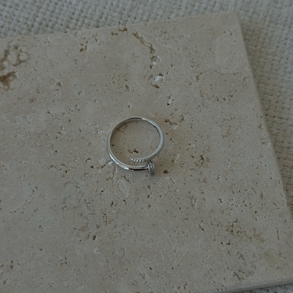 Adornmonde white gold ring size 6 - Picture 2 of 4